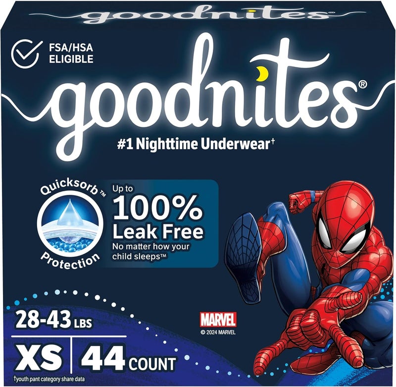 Goodnites Boys' Nighttime Bedwetting Underwear - Extra Small - Image 1